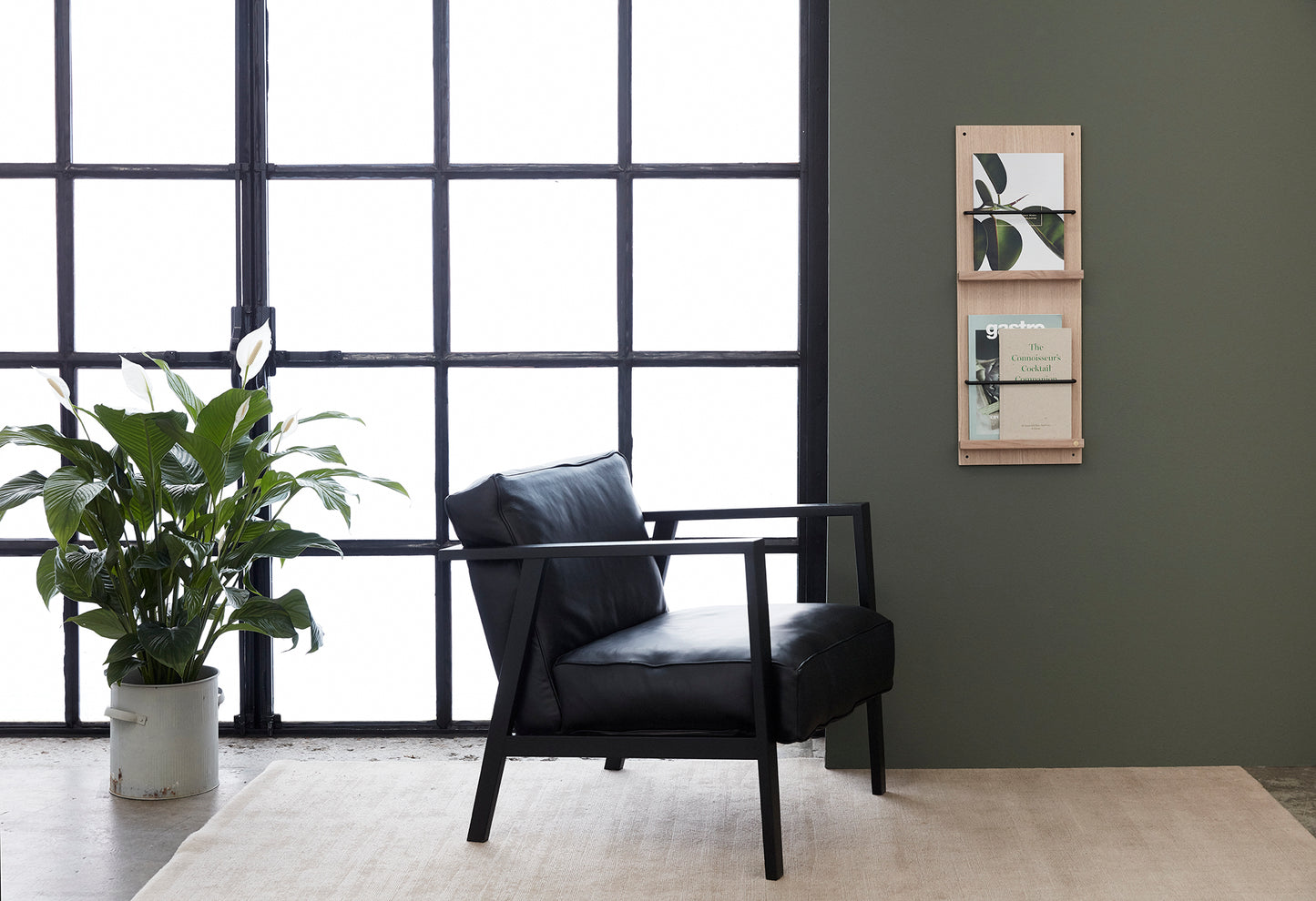 Regal Magazine Gallery 30x80 cm | Farbe: Eiche