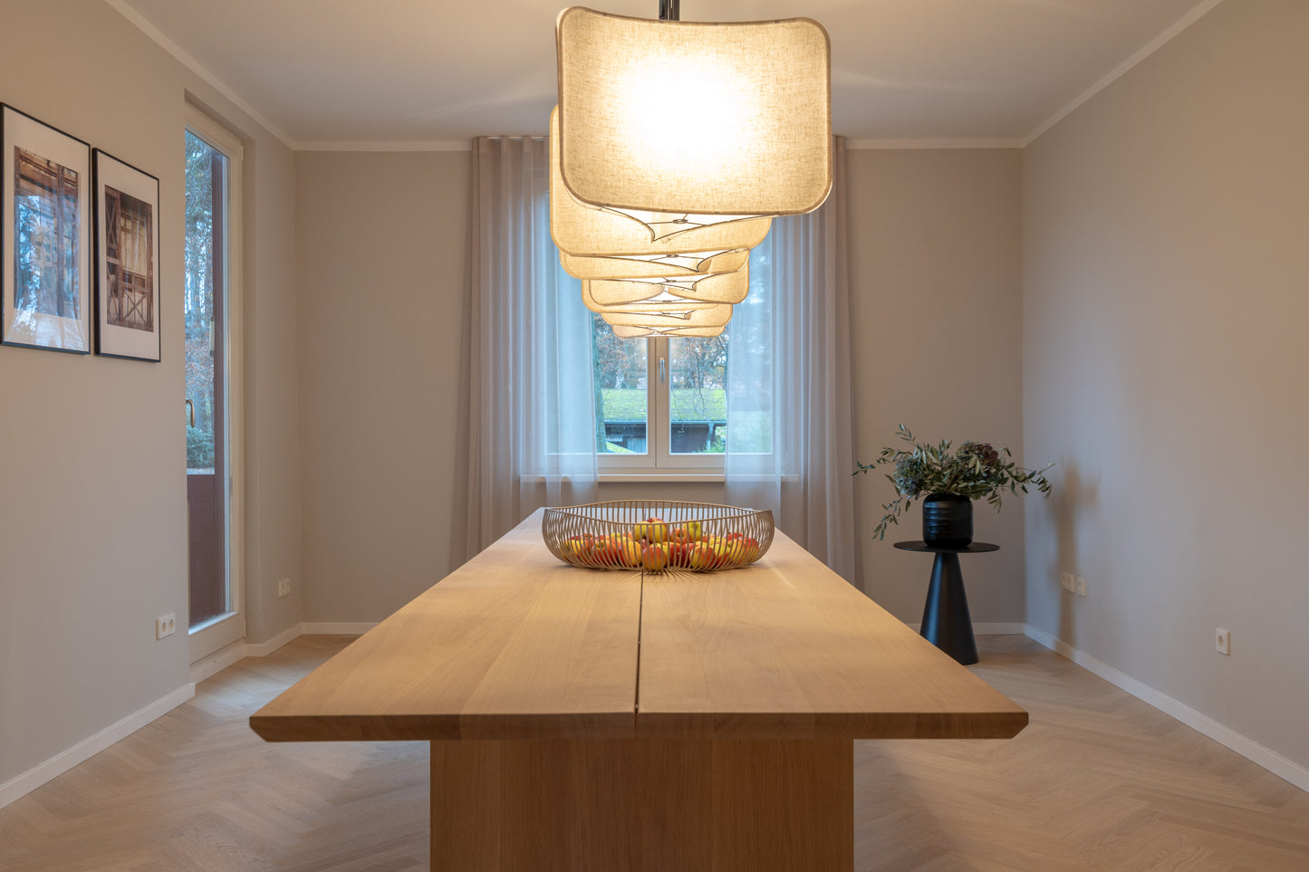 Pendelleuchte Stoffschirm Ø 50 cm