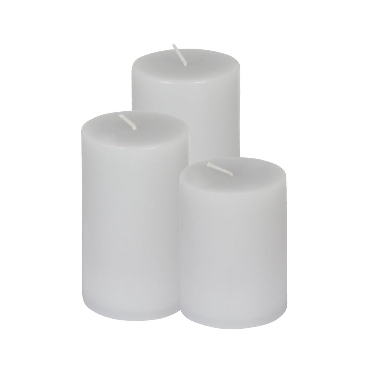 Kerze Cylinderkerze glatt Ø 7 cm | Farbe: grau