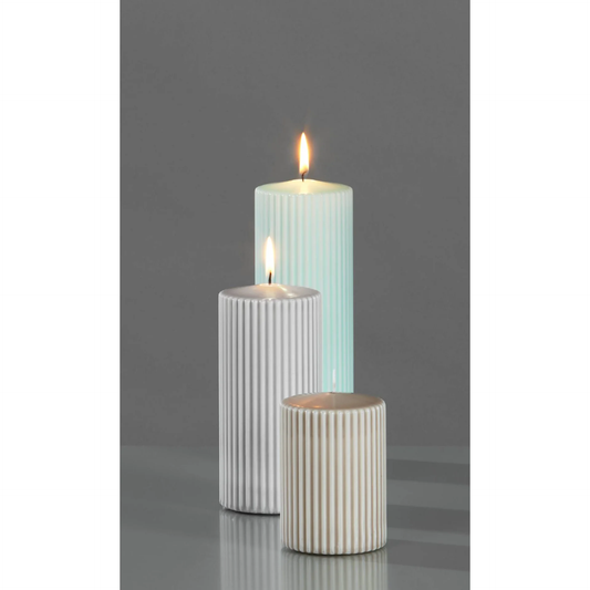 Kerze Cylinderkerze Ø 7 cm | Farbe: oliv