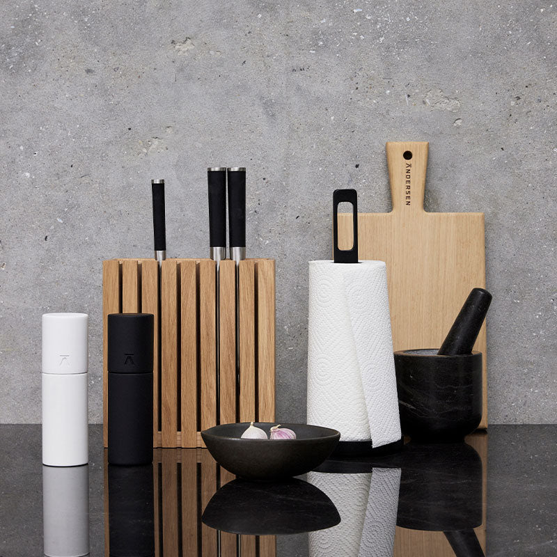 Küchenrollenhalter | Material: Eiche schwarz