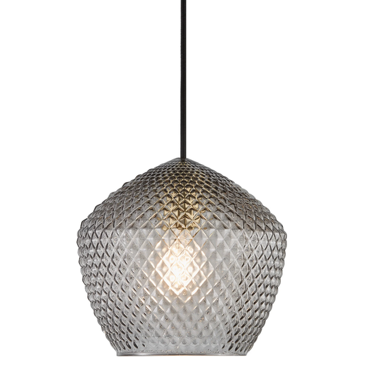 Pendelleuchte Rauchglas Ø 23 cm