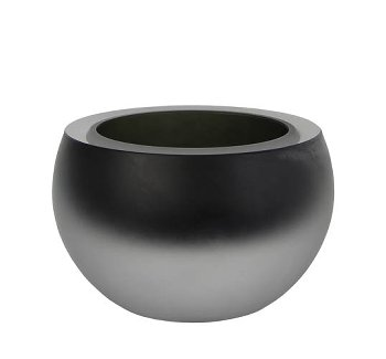 Teelichthalter Glas |  Ø 12,5 cm Farbe: grau