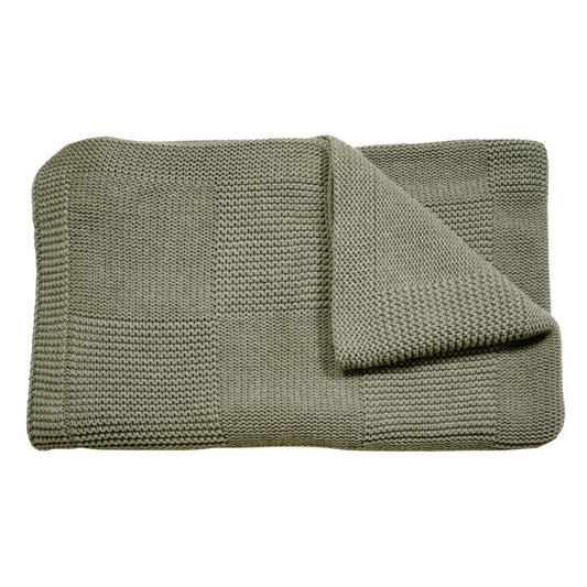 Plaid Wolldecke 130x170 cm | Farbe: salbei